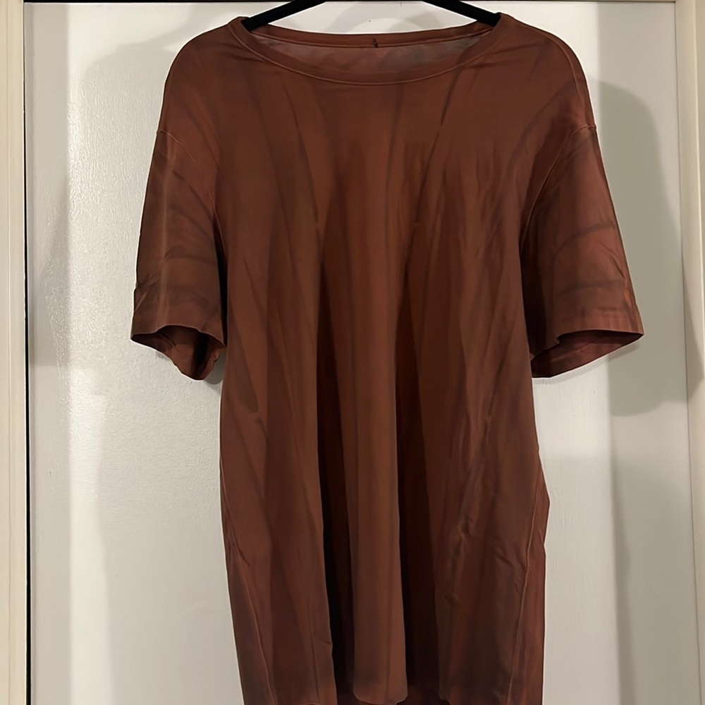 Rusty Orange Tie Die Lululemon tee men’s large